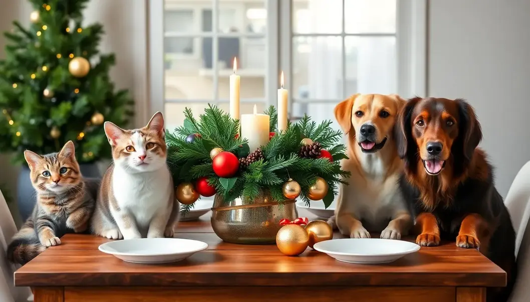 A pet-safe holiday centerpiece that ensures both beauty and safety.